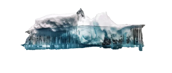 Poster Iceberg, part above water, isolated. © JKLoma