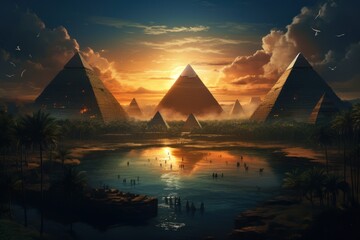 Egypt's historic pyramidscape