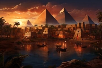 Unearthly pyramids of ancient Egypt