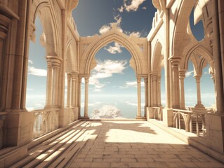Obraz premium Virtual World: Architecture Design