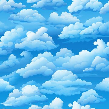 Easily tileable cloud texture for virtual settings.