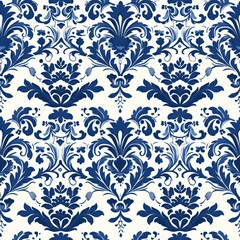 Fototapeta premium Seamless Damask Pattern for Wall Hangings