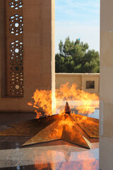 eternal flame at the alley of martyrs, Baku, Azrrbaijan