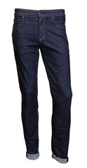 Blue skinny jeans on mannequin isolated