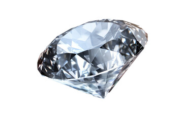 single diamonds isolated on transparent background