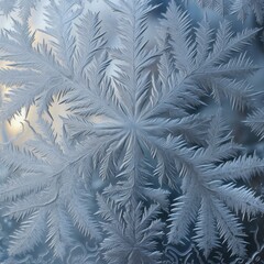 Frosty Window Panes Exhibit Delicate Patterns on Cold Mornings.
