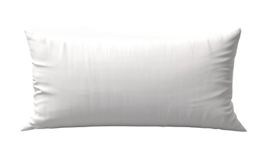 Clean And White Jersey Cushion Image on a Clear Surface or PNG Transparent Background.