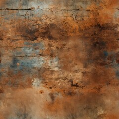 Seamless Rust Texture for Virtual Themes: Perfectly Tilable Pattern