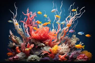 Fototapeta na wymiar Explore the Variety and Splendor of Ocean Life and Ecosystems