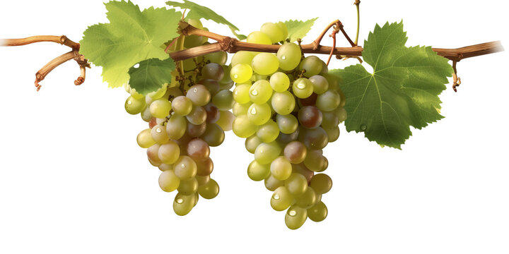 Grapevines isolated on transparent background