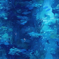 Seamless Water Texture for Aquarium Screensavers: a Tilable Pattern