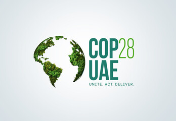 United Nations Climate Change Conference COP28 UAE. Event will be on 6-17 November 2023, in Emirate of Dubai, United Arab Emirates	
 - obrazy, fototapety, plakaty