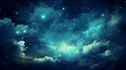 Night sky starry sky PPT background poster wallpaper web page