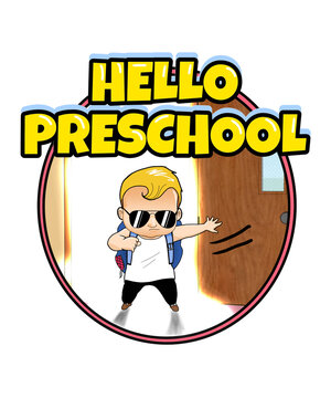 Back to school baby boy