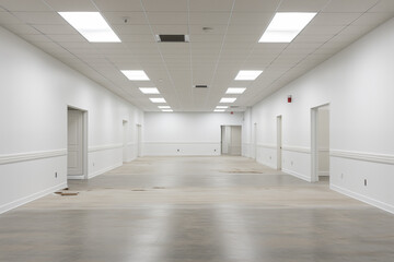 empty corridor in the office