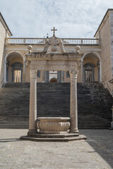 Cassino, Lazio, Italy. The Benedictine Abbey of Montecassino.