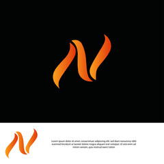 Letter N logo
