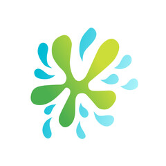 Water element illustration vector design in abstract shape