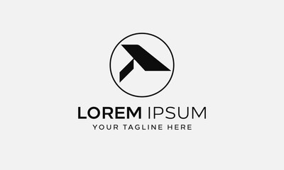 Letter A logo design, Abstract logo design