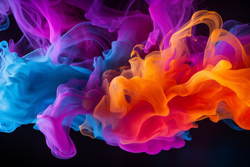 Obraz premium Abstract colorful smoke background