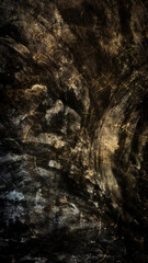 Dark-colored bare cement with a marble-like pattern.