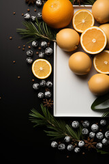 Obraz na płótnie Canvas orange and black olives