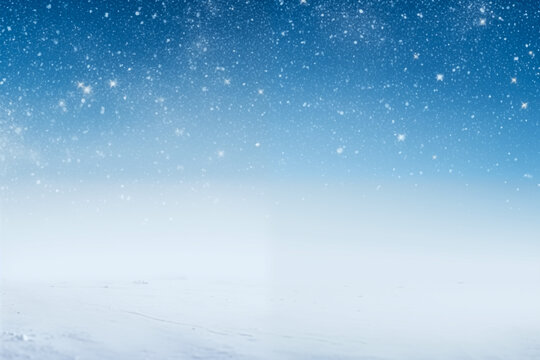 Winter background of snow and frost with free space for your decoration