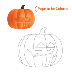 Halloween Pumpkin Coloring Page for Kids