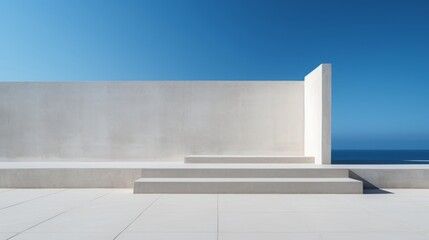 Obraz premium architectural abstract minimalist background.