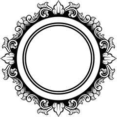 Frame with ornament