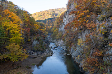北海道　札幌　紅葉　定山渓　秋　温泉　さっぽろ湖　さっぽろ湖