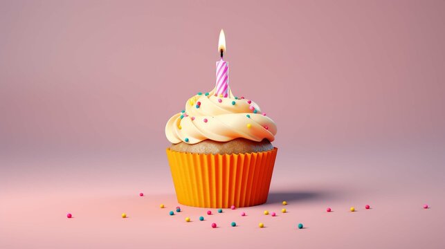 Birthday Cake 1 Candle Images – Browse 58,644 Stock Photos, Vectors