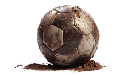 PNG dirty football covered in dirt
