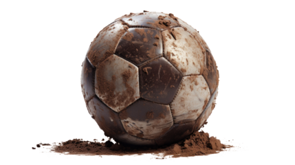 PNG dirty football covered in dirt
