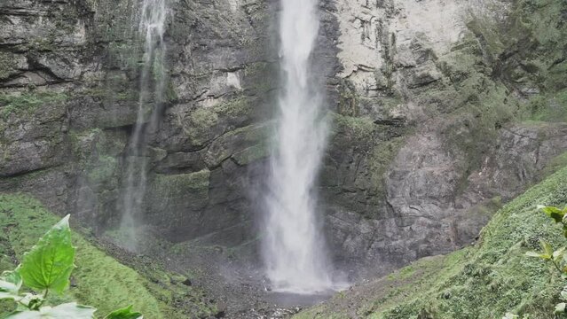 Gocta Cataracts, Catarata del Gocta, are perennial waterfalls with two drops located in Perus province of Bongara in Amazonas, third highest water fall in the world