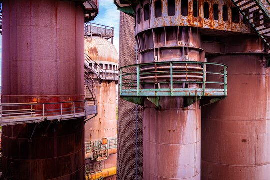 Usine sidérurgique et environnement industriel