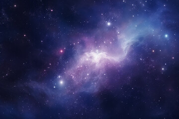 Naklejka premium A starry sky and nebulae