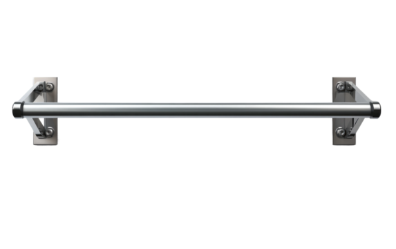 Mastering Calisthenics: Pull-Up Bar Essentials on a Clear Surface or PNG Transparent Background.