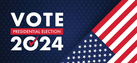 Vote , Presidential Election 2024 in United States. US Election. 