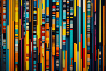 Colorful abstract background, barcode art.