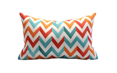 Retro-Inspired Pillow Designs That Add Vintage Charm on a Clear Surface or PNG Transparent Background.