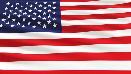 American flag close up	
