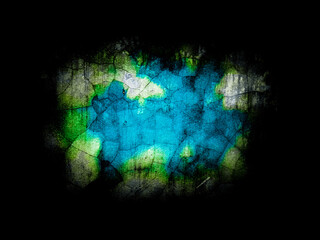 Concrete wall textured of rough and cracked with vibrant color.  Grunge background with copy space