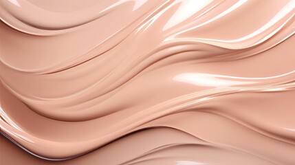 Obraz premium Detailed Face Liquid Foundation Texture Close-Up - Cosmetic Background with Beauty in Focus