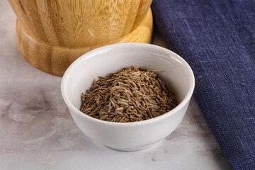 Zeera seeds in the bowl