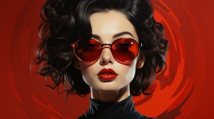 Fototapeta premium vivid portrait of a modern artist