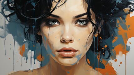 vivid portrait of a modern artist © stasknop