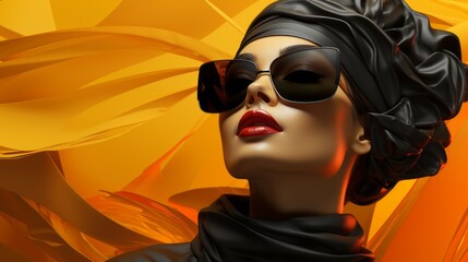 portrait of a flamboyant artistic personality
