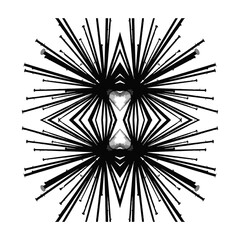 Abstract lines, spikes. Vector, eps