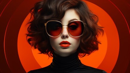 Fototapeta premium portrait of a flamboyant artistic personality